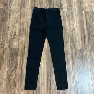 High waist black denim jeans Zara